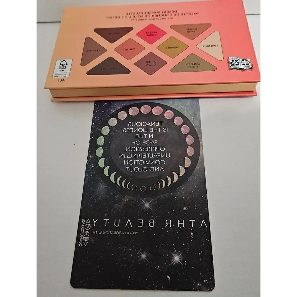 ATHR Beauty Desert Sunset Pallet, Brand New, Never Swatched or Used, 10 Shades